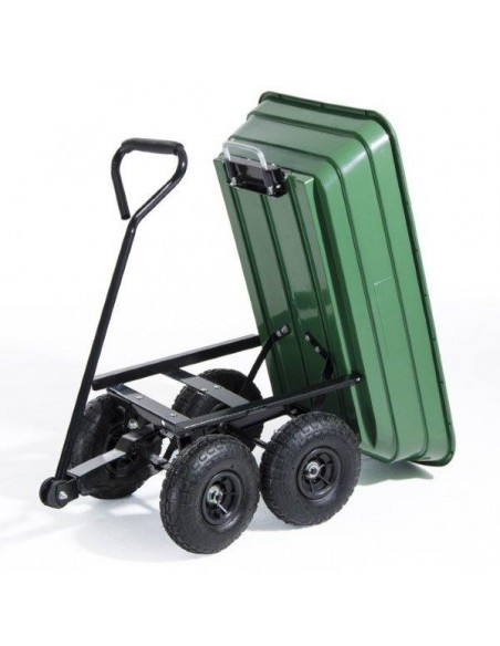 Utilia CARRELLO RIBALTABILE DA GIARDINO lt. 75 portata max kg. 250