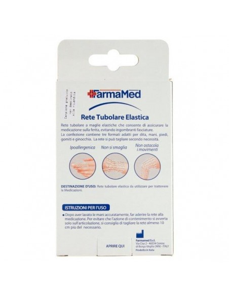 RETE TUBOLARE ELASTICA 3 PEZZI IN 3 FORMATI