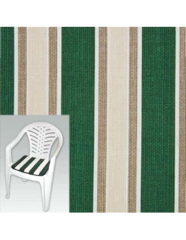 CUSCINO DA SEDUTA A RIGHE VERDE 2 PZ CUSCINO DA SEDUTA A RIGHE VERDE 2 PZ