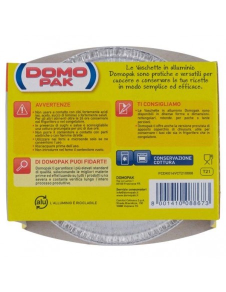 DOMOPAK - VASCHETTE 1 PORZIONE 12 PZ