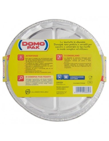 DOMOPAK - VASCHETTE TORTA 8 PORZIONI... DOMOPAK - VASCHETTE TORTA 8 PORZIONI...
