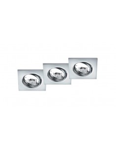 FARETTO DA INCASSO CROMO 3 PZ
