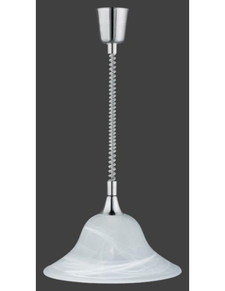 LAMPADA A SOSPENSIONE IN VESTRO SABBIATO ø 38CM