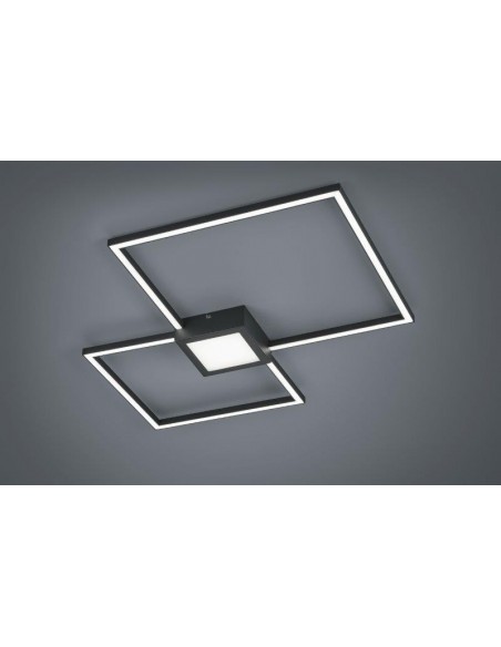 PLAFONIERA LED IN METALLO ANTRACITE