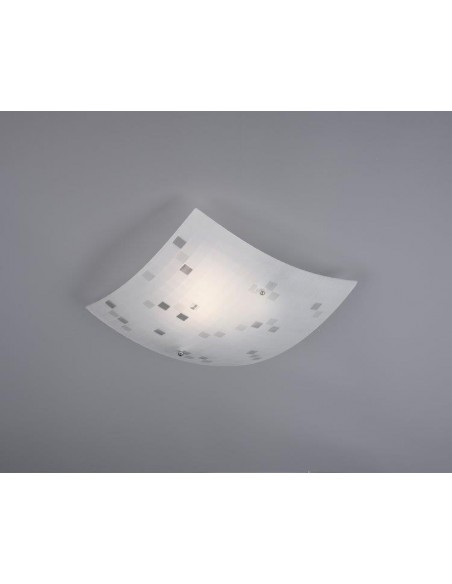 PLAFONIERA IN VETRO SATINATO 30X30CM