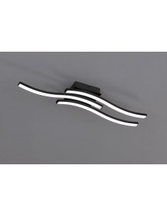 PLAFONIERA 3 LED NERO OPACO