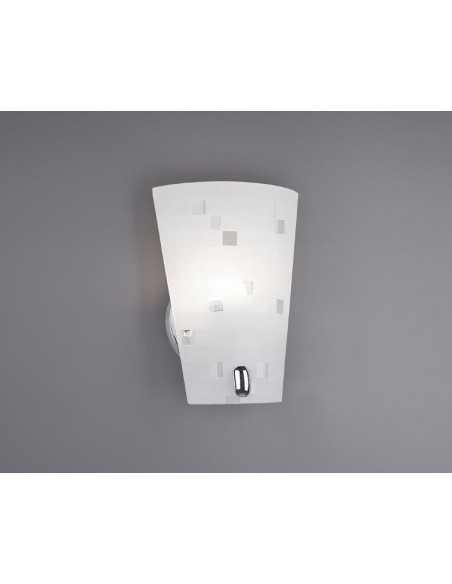 APPLIQUE IN VETRO SATINATO H. 23CM