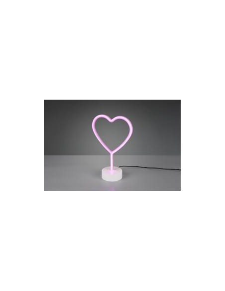 LAMPADA DA TAVOLO CUORE PRESA USB