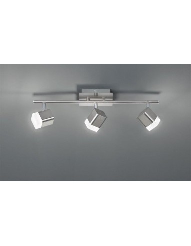 FARETTO SQUADRATO 3 LUCI NICHEL OPACO FARETTO SQUADRATO 3 LUCI NICHEL OPACO