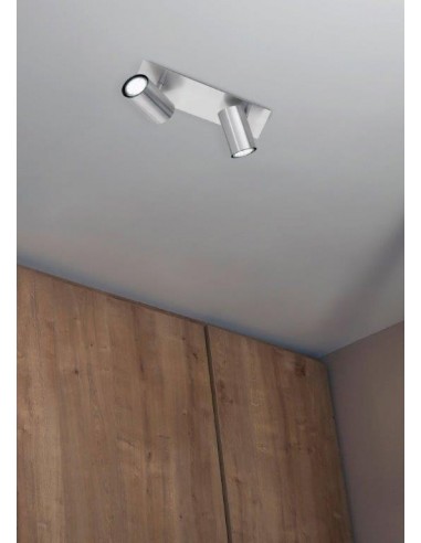 FARETTO 2 LUCI REGOLABILE NICHEL OPACO FARETTO 2 LUCI REGOLABILE NICHEL OPACO