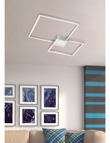 PLAFONIERA LED IN METALLO CHIARO PLAFONIERA LED IN METALLO CHIARO