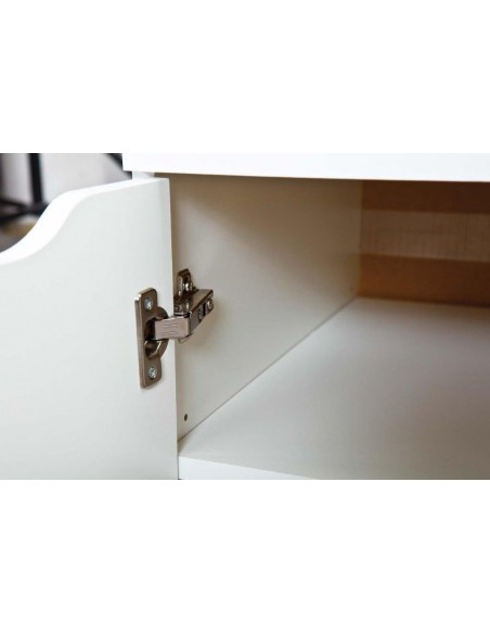 SCRIVANIA STUDIO/UFFICIO 1 ANTA 1 CASSETTO BIANCO