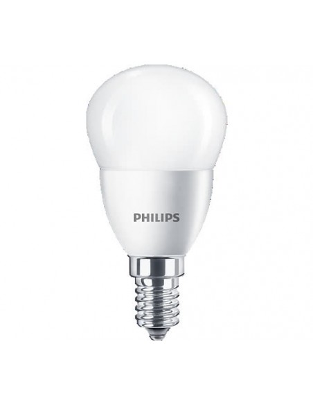 LAMPADINA A LED "PHILIPS" SFERA 40W E14 4000K, LUCE BIANCA