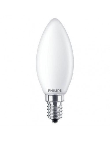 LAMPADINA A LED IN VETRO  "PHILIPS" CANDELA 60W E14 2700K, LUCE CALDA