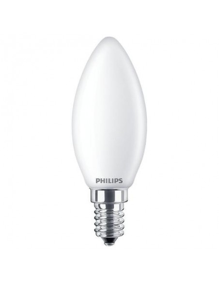 LAMPADINA A LED IN VETRO  "PHILIPS" CANDELA 60W E14 2700K, LUCE CALDA