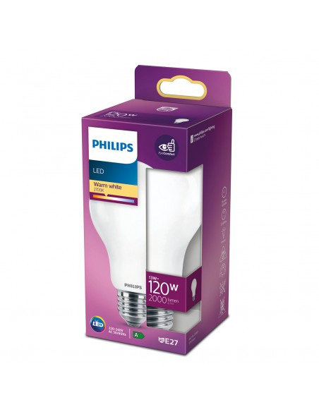 LAMPADINA A LED IN VETRO "PHILIPS" GOCCIA 120W E27 4000K, LUCE CALDA
