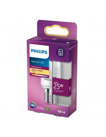 LAMPADINA A LED "PHILIPS" T25  25W E14 2700K, LUCE CALDA