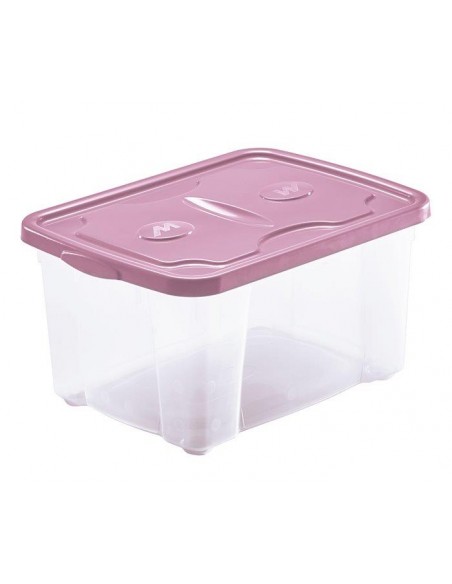 CONTENITORE TRASPARENTE CON COPERCHIO VERDE 44L