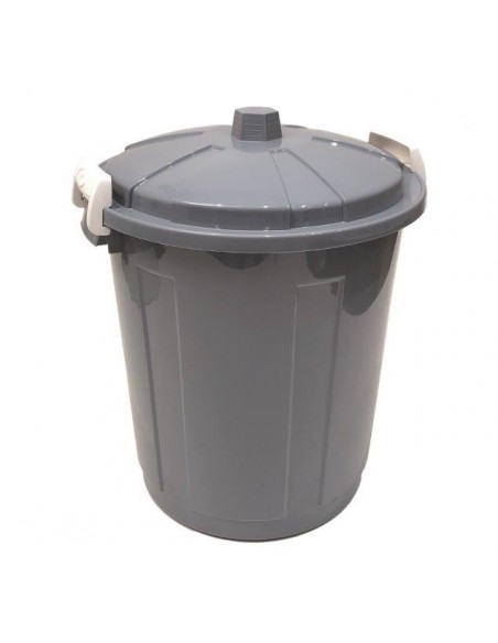 BIDONE CON COPERCHIO E MANIGLIE