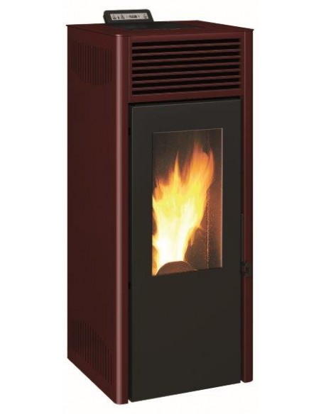 STUFA PELLET NUOVA NOLA 9,5KW ROSSA