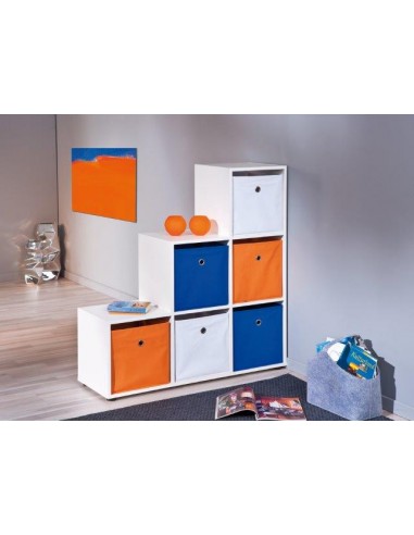 LIBRERIA A SCALA 6 VANI QUADRATI BIANCO LIBRERIA A SCALA 6 VANI QUADRATI BIANCO