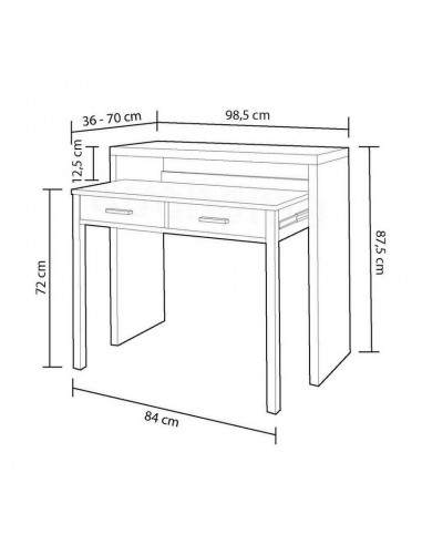 SCRIVANIA ESTENSIBILE CONSOLLE DA... SCRIVANIA ESTENSIBILE CONSOLLE DA...