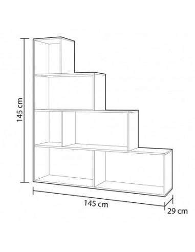 LIBRERIA 6 VANI IN MELAMINICO ROVERE... LIBRERIA 6 VANI IN MELAMINICO ROVERE...