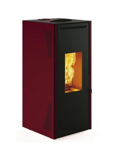 STUFA A PELLET CANALIZZATA TALO 11KW ROSSO