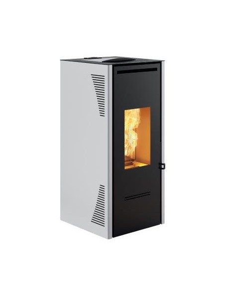 STUFA A PELLET CANALIZZATA TALO 11KW GRIGIO