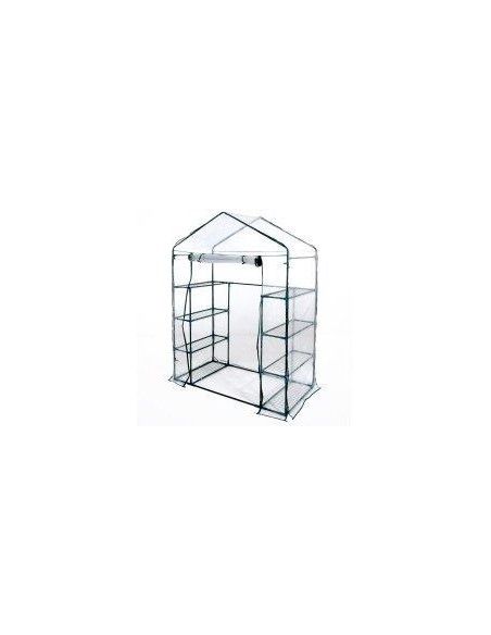 SERRA A CASETTA 8 RIPIANI CON TELO IN PVC 140X72,5X195 CM