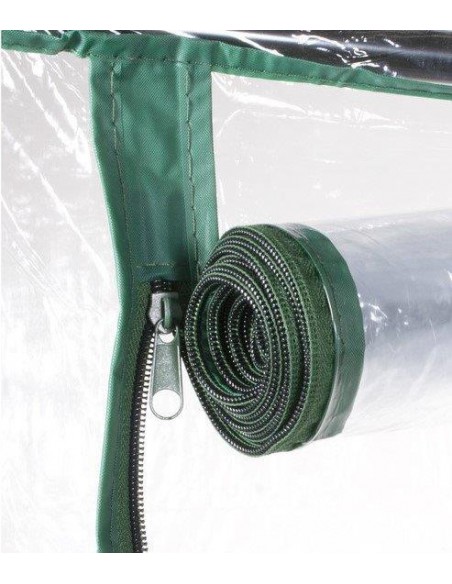 SERRA A DUE RIPIANI CON RUOTE E TELO IN PVC 69X49X98 CM