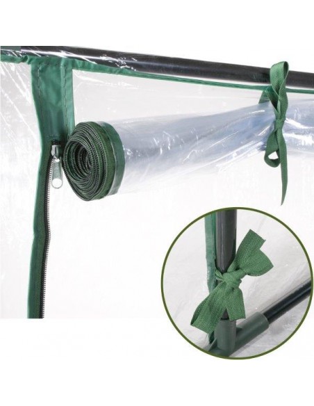 SERRA RETTANGOLARE A TRE RIPIANI CON TELO IN PVC 135X50X152 CM