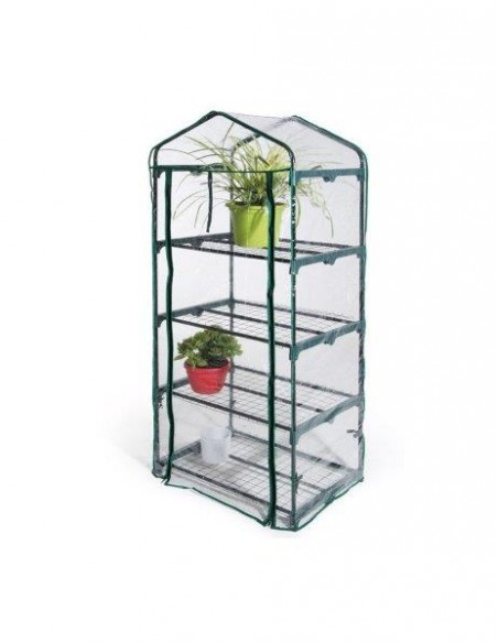 SERRA 4 RIPIANI CON TELO IN PVC 69X49X157 CM