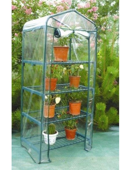 SERRA 4 RIPIANI CON TELO IN PVC 69X49X157 CM