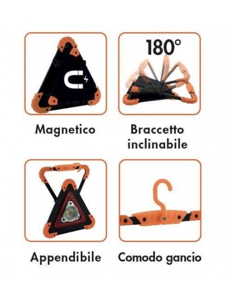 FARETTO DA LAVORO RICARICABILE 10W 4000K