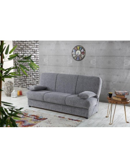 DIVANO LETTO "ROBY" 3 POSTI GRIGIO
