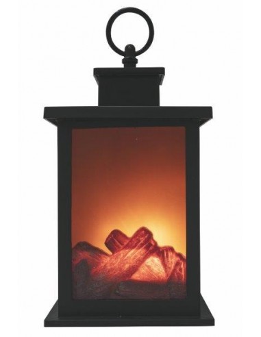 LANTERNA EFFETTO FIAMMA 12X12X18.5 CM LANTERNA EFFETTO FIAMMA 12X12X18.5 CM