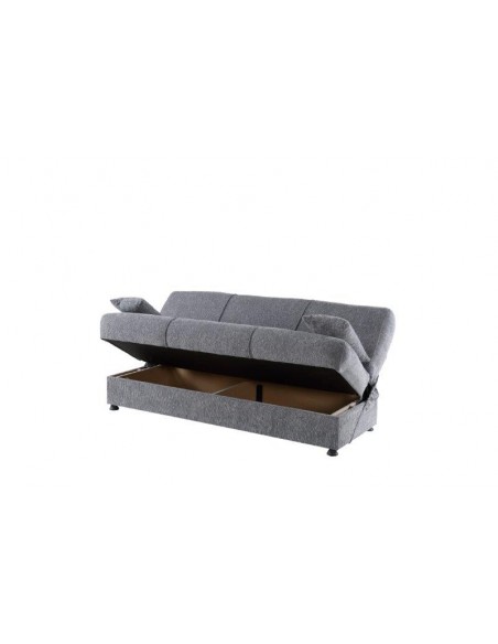 DIVANO LETTO "ROBY" 3 POSTI GRIGIO