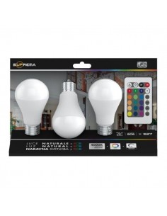 SET 3 LAMPADINE GOCCIA RGB...