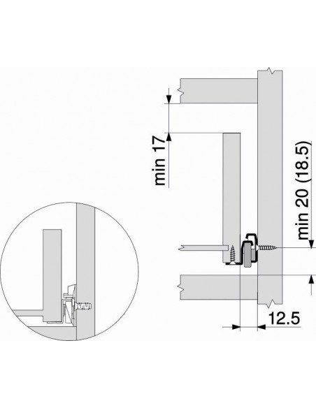 GUIDE PER CASSETTI MM 400 ARGENTO