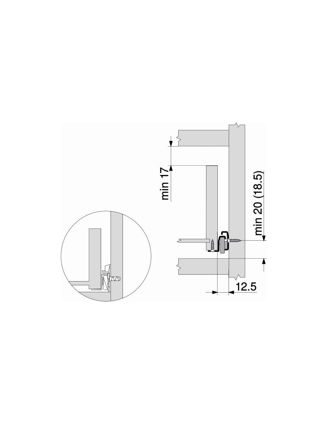 GUIDE PER CASSETTI MM 300 MARRONE