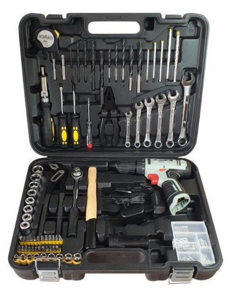 TRAPANO AVVITATORE 12V 1300MAH + 135 ACCESSORI