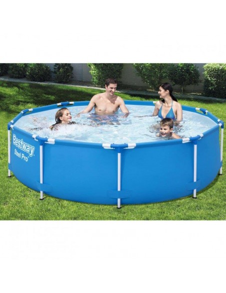 PISCINA TONDA STEEL PRO Ø366X76H CON POMPA