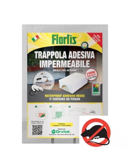 TRAPPOLA ADESIVA IMPERMEABILE PER TOPI