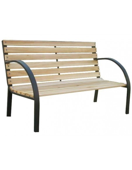 PANCHINA NEWYORK LEGNO NATURALE 120X62X82H CM