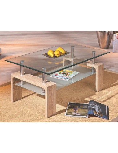 TAVOLINO SALOTTO LOANA CON VETRO... TAVOLINO SALOTTO LOANA CON VETRO...