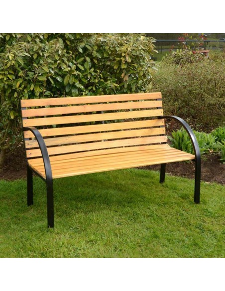 PANCHINA NEWYORK LEGNO NATURALE 120X62X82H CM