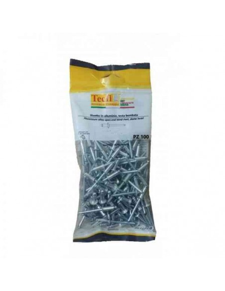 RIVETTO A STRAPPO IN ALLUMINIO 4X10 100PZ