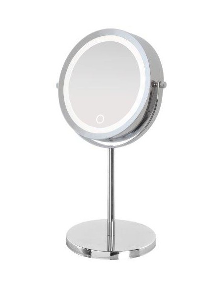 SPECCHIO APPOGGIO CROMO LED