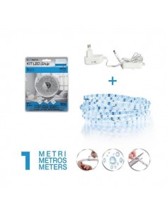 KIT STRISCIA LED 1MT 6500K